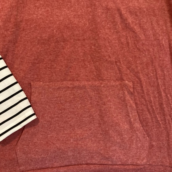 NWT fashion, original design pullover double hood, long sleeve size L - Picture 10 of 14